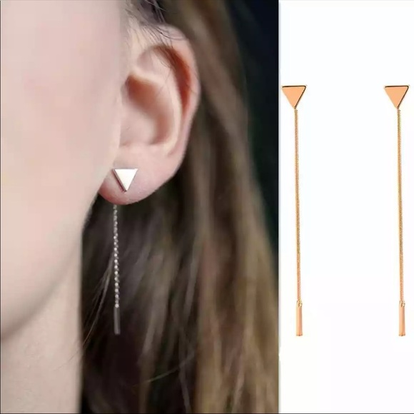Jewelry - New Silver/Gold Long Chain Tassel Earrings